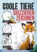 Cover-Bild zum Titel 'Coole Tiere zeichnen und skizzieren lernen (für Kinder ab 10 & Anfänger)' von 'Birgit Bravo'