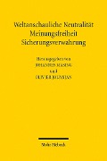 Cover-Bild zum Titel 'Weltanschauliche Neutralität, Meinungsfreiheit, Sicherungsverwahrung' von ''