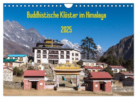 Buddhistische Klöster im Himalaya (Wandkalender 2025 DIN A4 quer), CALVENDO Monatskalender - Jens König