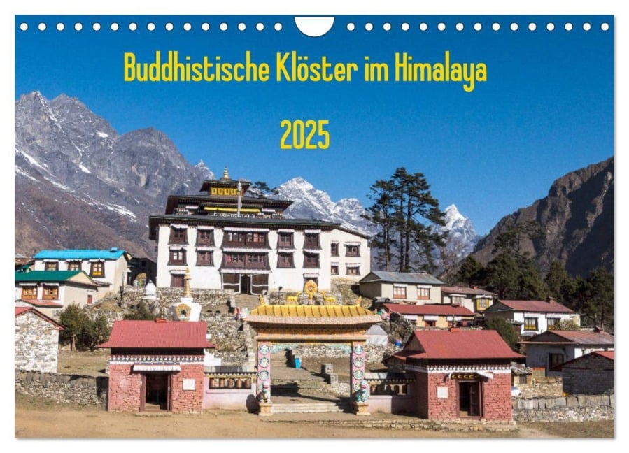 Buddhistische Klöster im Himalaya (Wandkalender 2025 DIN A4 quer), CALVENDO Monatskalender - Jens König