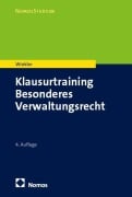 Cover-Bild zum Titel 'Klausurtraining Besonderes Verwaltungsrecht' von 'Markus Winkler'