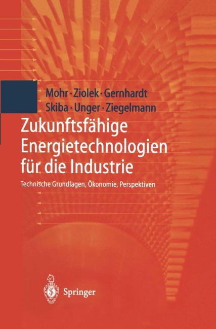 Zukunftsfähige Energietechnologien für die Industrie - Dirk Gernhardt, Martin Skiba, Markus Mohr, Hermann Unger, Andreas Ziolek