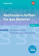 Cover-Bild zum Titel 'Rechtsvorschriften für das Notariat' von 'David Fischer'