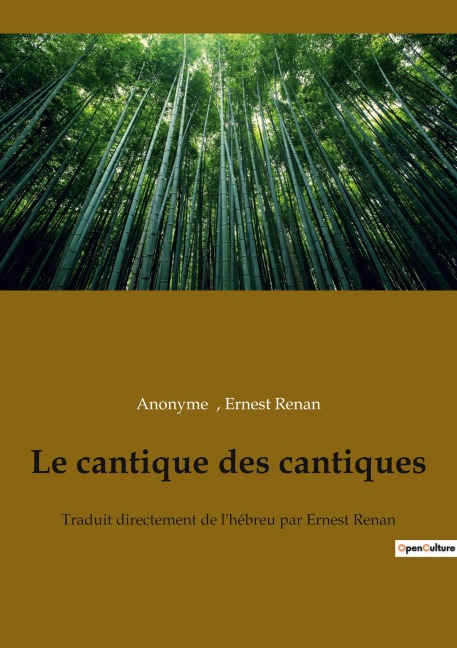Le cantique des cantiques - Anonyme