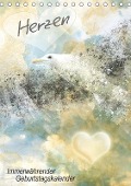 Cover-Bild zum Titel 'Herzen - Immerwährender Geburtstagskalender (Tischkalender immerwährend DIN A5 hoch)' von 'Melanie Viola'