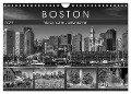 BOSTON Monochrome Stadtansichten (Wandkalender 2024 DIN A4 quer), CALVENDO Monatskalender - Melanie Viola