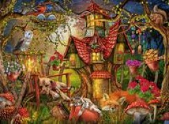 Ravensburger Kinderpuzzle - 12951 Das Waldhaus - Puzzle für Kinder ab 8 Jahren, mit 200 Teilen im XXL-Format - 