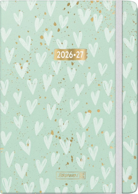 Schülerkalender 2026/2027 "Hearts" | A5, Textil - 