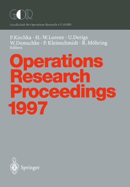 Operations Research Proceedings 1997 - 