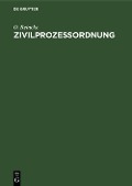 Cover-Bild zum Titel 'Zivilprozessordnung' von 'O. Reincke'