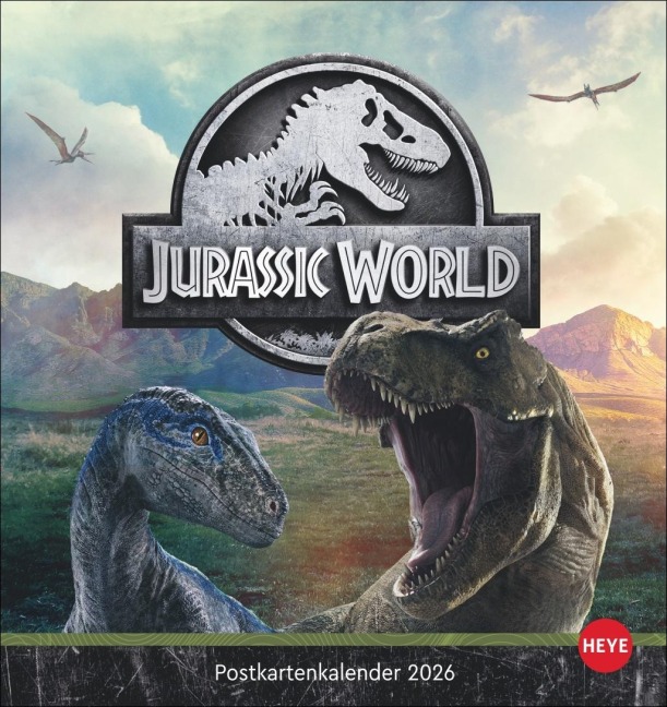 Jurassic World Postkartenkalender 2026 - 