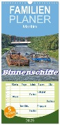 Familienplaner 2025 - Binnenschiffe mit 5 Spalten (Wandkalender, 21 x 45 cm) CALVENDO - Peter Morgenroth (Petmo)