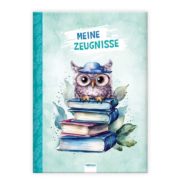 TRÖTSCH - Zeugnismappe A4 wattiert Eule - 