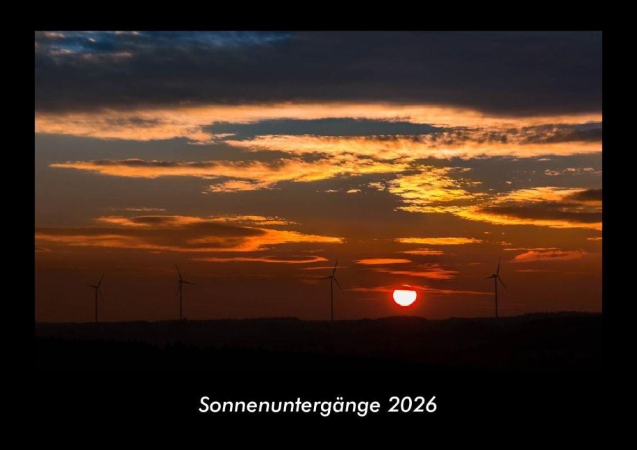 Sonnenuntergänge 2026 Fotokalender DIN A3 - Tobias Becker