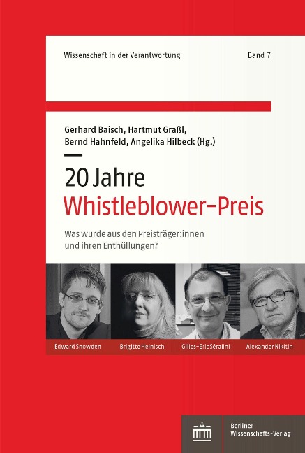 20 Jahre Whistleblower-Preis - Gerhard Baisch, Hartmut Graßl, Bernd Hahnfeld, Angelika Hilbeck