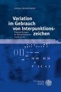 Cover-Bild zum Titel 'Variation im Gebrauch von Interpunktionszeichen' von 'Jonas Romstadt'