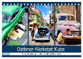 Oldtimer-Werkstatt Kuba - Auto-Reparatur in den Straßen Havannas (Tischkalender 2024 DIN A5 quer), CALVENDO Monatskalender - Henning von Löwis of Menar
