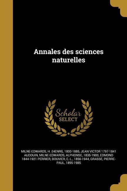 Annales des sciences naturelles - Jean Victor Audouin