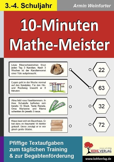 10-Minuten-Mathe-Meister 3./4. Schuljahr - Armin Weinfurter