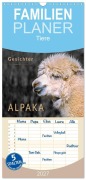 Cover-Bild zum Titel 'Familienplaner 2027 - Alpaka Gesichter mit 5 Spalten (Wandkalender, 21 x 45 cm) CALVENDO' von 'Peter Roder'