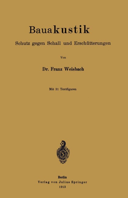 Bauakustik - Franz Weisbach
