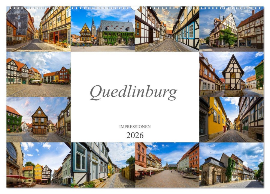 Quedlinburg Impressionen (Wandkalender 2026 DIN A2 quer), CALVENDO Monatskalender - Dirk Meutzner