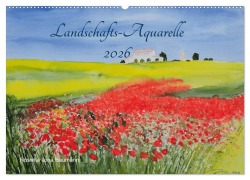 Cover-Bild zum Titel 'Landschafts-Aquarelle 2026 Roswita Ilona Baumann (Wandkalender 2026 DIN A2 quer), CALVENDO Monatskalender' von 'Roswita Ilona Baumann'