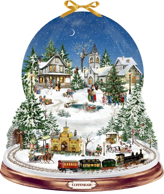 Wand-Adventskalender - Schneekugel Winterzauber - 