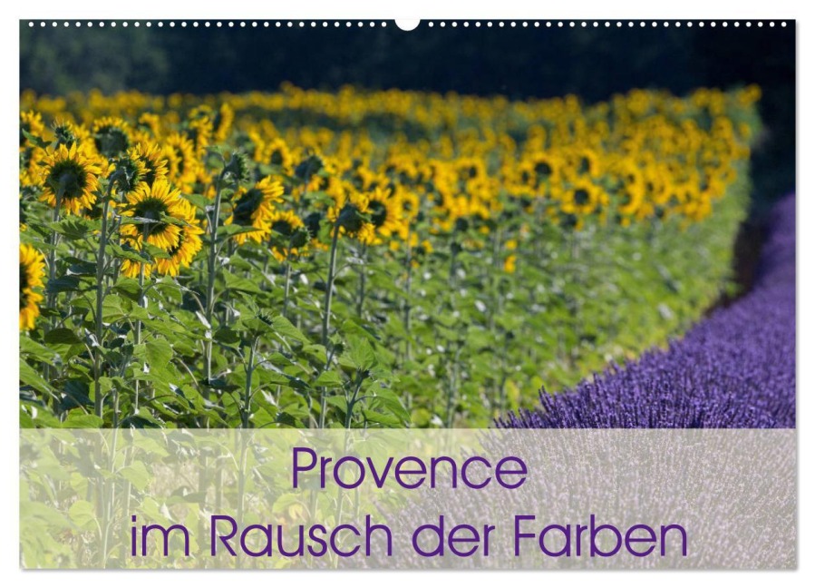 Provence im Rausch der Farben (Wandkalender 2026 DIN A2 quer), CALVENDO Monatskalender - Peter Schürholz