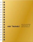 Cover-Bild zum Titel 'rido/idé 7013121917 Taschenkalender Mod. perfect/Technik I 2027 A6, Karton, gold' von ''