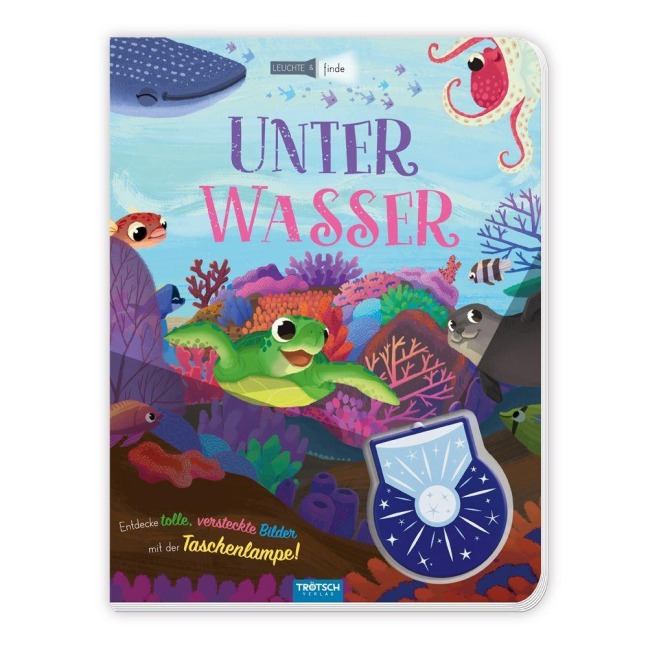 TRÖTSCH - Taschenlampenbuch Leuchte und finde Unter Wasser| Ab 3 Jahren - 