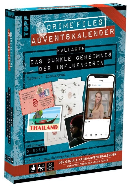 Crime Files - Fallakte: Das dunkle Geheimnis der Influencerin. Der Krimi-Adventskalender mit Live-Story im Internet - 