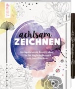 Cover-Bild zum Titel 'Achtsam zeichnen. Kreativbuch zum Reinzeichnen inkl. Fineliner!' von ''