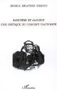 Cover-Bild zum Titel 'Rancière et Jacotot' von 'Maria Beatriz Greco'