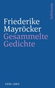 Cover-Bild zum Titel 'Gesammelte Gedichte' von 'Friederike Mayröcker'