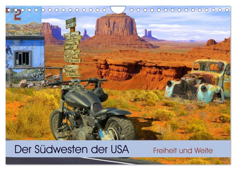 Der Südwesten der USA. Freiheit und Weite (Wandkalender 2026 DIN A4 quer), CALVENDO Monatskalender - Elisabeth Stanzer