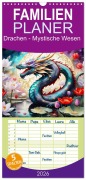 Cover-Bild zum Titel 'Familienplaner 2026 - Drachen - Mystische Wesen mit 5 Spalten (Wandkalender, 21 x 45 cm) CALVENDO' von 'Dusanka Djeric'