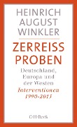 Cover-Bild zum Titel 'Zerreissproben' von 'Heinrich August Winkler'
