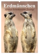 Cover-Bild zum Titel 'Erdmännchen - Afrikas liebenswerte Zwerge (Wandkalender 2026 DIN A2 hoch), CALVENDO Monatskalender' von 'Elisabeth Stanzer'
