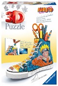 Ravensburger 3D Puzzle 11543 Sneaker Naruto - Praktischer Stiftehalter - 108 Teile - Schreibtisch-Organizer für Kinder ab 8 Jahren - 