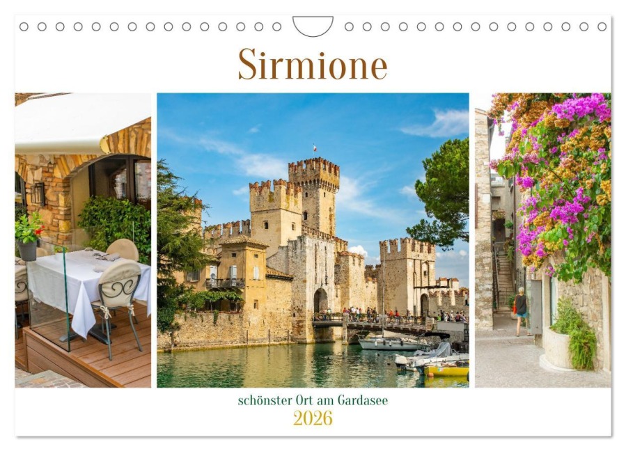 Sirmione - schönster Ort am Gardasee (Wandkalender 2026 DIN A4 quer), CALVENDO Monatskalender - Nina Schwarze