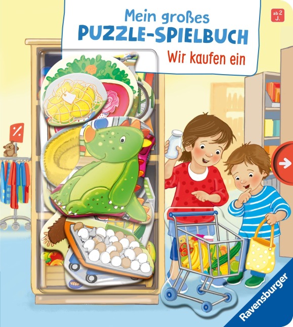 Mein großes Puzzle-Spielbuch - Wir kaufen ein - Mila Rulff
