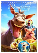 Cover-Bild zum Titel 'Bauernhof. Tierischer Humor auf dem Land (Tischkalender 2026 DIN A5 hoch), CALVENDO Monatskalender' von 'Rose Hurley'