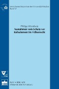 Cover-Bild zum Titel 'Ausnahmen vom Schutz vor Refoulement im Völkerrecht' von 'Philipp Wennholz'