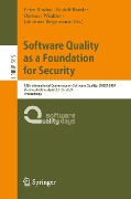 Software Quality as a Foundation for Security - 
