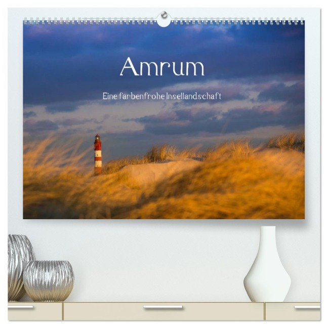 Amrum - Eine farbenfrohe Insellandschaft (hochwertiger Premium Wandkalender 2026 DIN A2 quer), Kunstdruck in Hochglanz - Silke Koch - Siko-Fotomomente. De