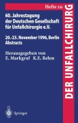 Cover-Bild zum Titel '60. Jahrestagung der Deutschen Gesellschaft für Unfallchirurgie e.V.' von ''