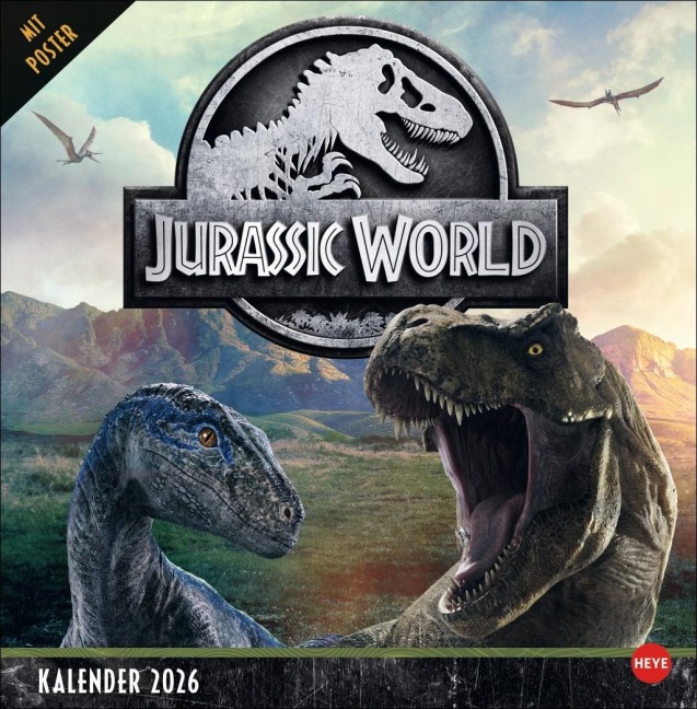 Jurassic World Broschurkalender 2026 - 