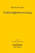 Cover-Bild zum Titel 'Nachhaltigkeitsverfassung' von 'Wolfgang Kahl'