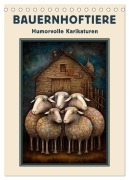 Cover-Bild zum Titel 'Bauernhoftiere - Humorvolle Karikaturen (Tischkalender 2026 DIN A5 hoch), CALVENDO Monatskalender' von 'Erich Krätschmer'